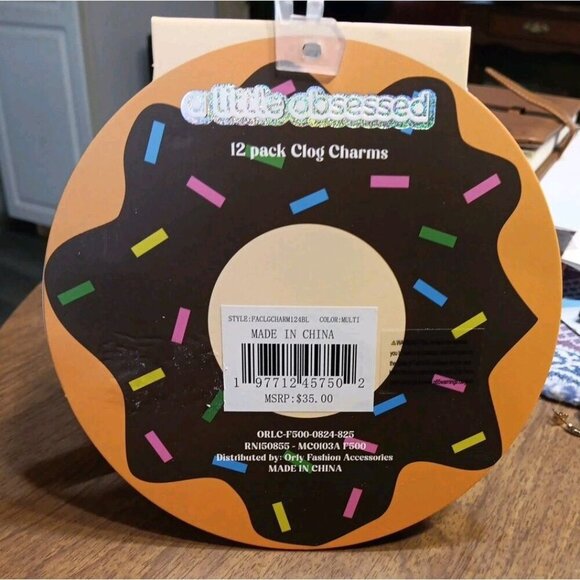Clog Charms - A Little Obsessed- 12 Pack Junk Food Themed - Picture 3 of 3